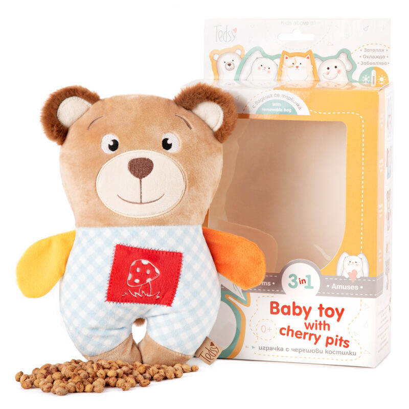 Baby toys with cherry pits
